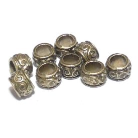 Bronz Nyaklánc Karkötő Ékszer Köztes Charm 5mm