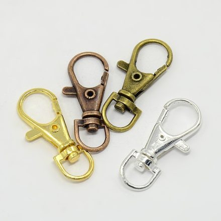 Bronz Színű Kulcstartó Karabíner Kapocs 35x16mm