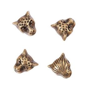   Bronz Színű Leopárd Nyaklánc Karkötő Ékszer Dísz Közdarab Köztes 10x9mm