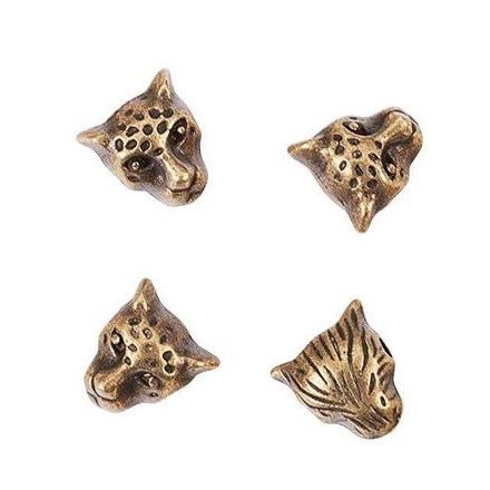 Bronz Színű Leopárd Nyaklánc Karkötő Ékszer Dísz Közdarab Köztes 10x9mm