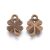 Bronz Színű Lóhere (2) Medál Fém 15x10mm