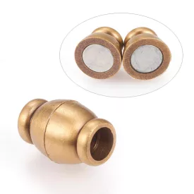   Bronz Színű Mágneses Nyaklánc Karkötő Ékszer Kapocs 18x12mm