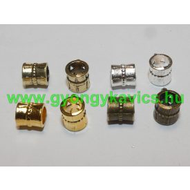   Bronz Színű Medáltartó Nyaklánc Karkötő Ékszer Dísz Közdarab Köztes 6,3x7,2mm