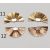 Bronz (12) Színű Műbőr Legyező Fülbevaló Kulcstartó Nyaklánc Medál 34x18mm