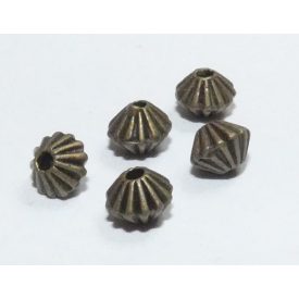   Bronz Színű Orsó Nyaklánc Karkötő Ékszer Dísz Közdarab Köztes 4x5mm