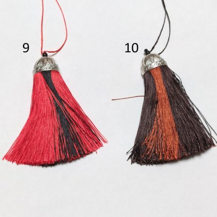 Bronz Réz (10) Ékszer Nyaklánc Bojt Ezüst Színű Korona Betéttel 8-8,5cm 