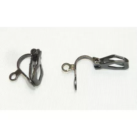 Bronz Színű Fülbevaló Klipsz Akasztó Kampó 6x13x7mm