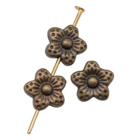   Bronz Színű Virág Nyaklánc Karkötő Ékszer Dísz Közdarab Köztes 8mm