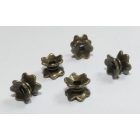 Bronz Színű Virág Orsó Nyaklánc Karkötő Ékszer Dísz Közdarab Köztes 5x7mm