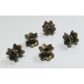   Bronz Színű Virág Orsó Nyaklánc Karkötő Ékszer Dísz Közdarab Köztes 5x7mm