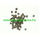 Bronz Színű Virág Orsó Nyaklánc Karkötő Ékszer Dísz Közdarab Köztes 5x7mm