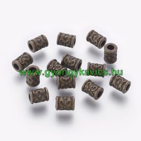   Bronz Színű Virágos Nyaklánc Karkötő Ékszer Dísz Közdarab Köztes Charm 7x5,5mm