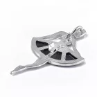 Ezüst Színű Abalone Paua Kagyló Táncos Balerína Bross Kitűző