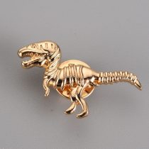  Arany Színű T-Rex (22) Dínó Dinoszaurusz Brosstű Bross Kitűző 16,5x34mm