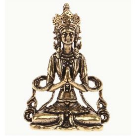 Arany Színű Buddha Budha Figura Szobor Medál 37x25mm