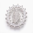 Ezüst Színű Cirkónia Strasszos Szűz Mária Felfűzhető Közdarab Köztes Felvarrható Medál Kitűző 30x25mm