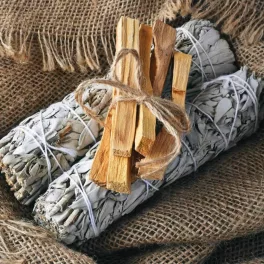 Fehér Zsálya, Szent Fa (White Sage, Palo Santo) Füstölő