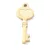 18K Aranyozott Nemesacél Kulcs Charm