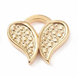   Arany Színű Nemesacél Szív Angyalszárny Lepke Pillangó Charm