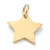 Arany Színű Nemesacél Csillag Charm