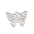 Ezüst Színű Nemesacél Lepke Pillangó Charm