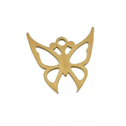 Arany Színű Nemesacél Lepke Pillangó Charm