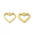 14K Aranyozott Nemesacél Szív Charm