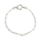 Ezüst Színű Nemesacél Charm Karkötő