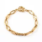 18K Aranyozott Nemesacél Charm Karkötő