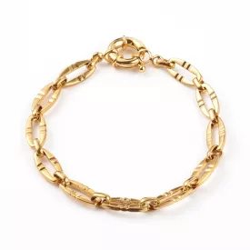 18K Aranyozott Nemesacél Charm Karkötő