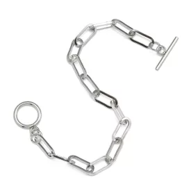 Ezüst Színű Nemesacél Charm Karkötő