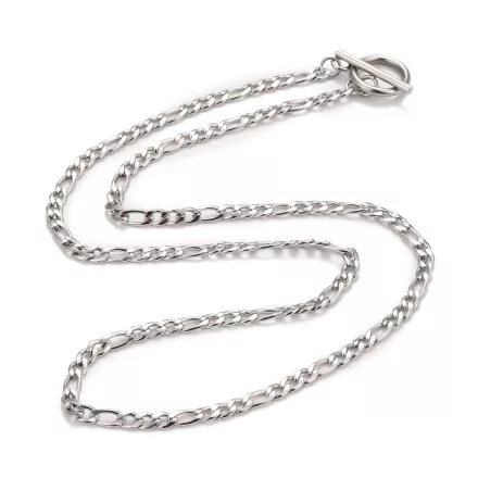 Ezüst Színű Nemesacél Charm Nyaklánc