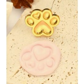   Cica Macska Tappancs (253) Viaszpecsétnyomó Pecsét Pecsételő Fej (Nyél Nélkül) 23x26,5mm