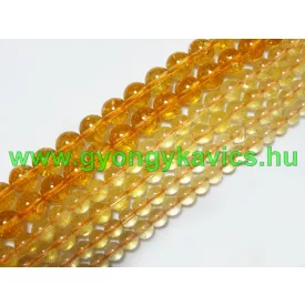 Citrin Ásványgyöngy 10mm