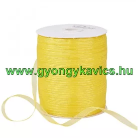 Citromsárga (1) Organza Tüll Szalag 6mm 1m