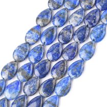   Lapos Csepp Lazurit Lápisz Lazuli Ásványgyöngy Gyöngyfüzér 15x10x4mm