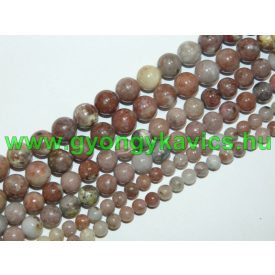   Barack Márvány (Cseresznyevirág Jade) Ásványgyöngy Gyöngyfüzér 10mm