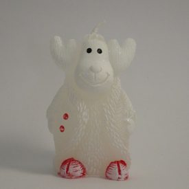   Rénszarvas Illatos Karácsonyi Gyertya Csillámporos 7,5x4,5cm