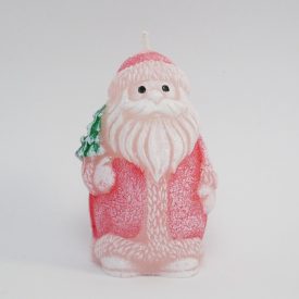 Télapó Mkulás Illatos Gyertya Csillámporos 7,7x4,2cm