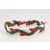 Piros Fehér Zöld Magyar Csúszócsomós Szerencse Karkötő (K135) Hossz: 17-27cm