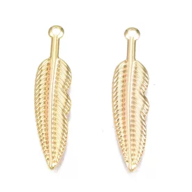 18K Aranyozott Toll Medál 26x6mm