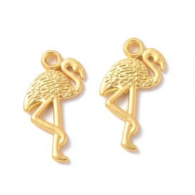 Arany Színű Flamingó Madár Medál 23,5x13,5mm