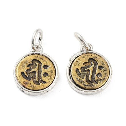 Ezüst Arany Színű Medál 12x10mm