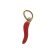 Arany Piros Színű Tűzzománc Paprika Medál 13x2,6mm