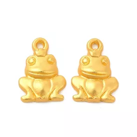 Arany Színű Béka Medál 14,5x10mm