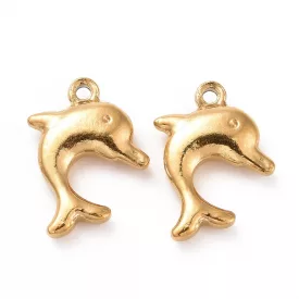 Arany Színű Delfin Medál 17x13mm
