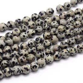 Dalmata Jáspis Ásványgyöngy  8mm