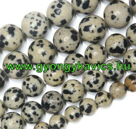 Dalmata Jáspis Ásványgyöngy  10mm