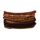 Kókuszfa Kordszál Műbőr Design Karkötő
