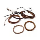 Kókuszfa Kordszál Műbőr Design Karkötő